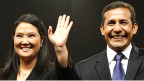 Keiko Fujimori (izq.) y Ollanta Humala